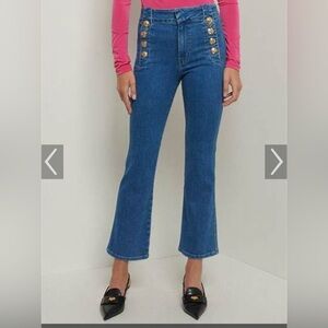 NWT Derek Lam 10 Crosby
High Rise Cropped Flare Jean